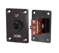 Aramox Panel de Interruptor de Palanca DC12V, Aleación de Aluminio, Interruptor Momentáneo de 15A para Vehículos Recreativos, Barcos y Automóviles