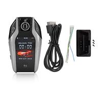 Aramox Pantalla Lcd Smart Key, Universal Tk800 y Lcd Touch Screen Smart Key Entrada Remota sin Llave para Todos los Modelos de Botón Start Stop Engine (Negro) (Plata)