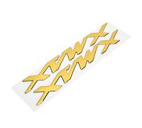 Aramox Par de Adhesivos con Emblema de Motocicleta Calcoman¨ªas Tridimensionales Adhesivo con Distintivo de Motocicleta para X?MAX XMAX 125 250 400(Amarillo)