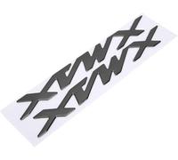 Aramox Par de Adhesivos con Emblema de Motocicleta Calcomanías Tridimensionales Adhesivo con Distintivo de Motocicleta para X-MAX XMAX 125 250 400(Negro)