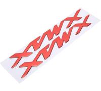 Aramox Par de Adhesivos con Emblema de Motocicleta Calcomanías Tridimensionales Adhesivo con Distintivo de Motocicleta para X-MAX XMAX 125 250 400(rojo)