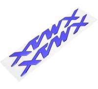 Aramox Par de Adhesivos con Emblema de Motocicleta Calcomanías Tridimensionales Adhesivo con Distintivo de Motocicleta para X-MAX XMAX 125 250 400(Azul)