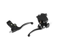 Aramox Par de palancas de freno de acelerador de pulgar derecho izquierdo de 22 mm aptas para Mini Moto Quad Pit Bike ATV (flexible y ajustable)
