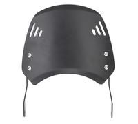 Aramox Parabrisas de Motocicleta, Mosquitera Impermeable de Aluminio, Deflector de Faros de Ajuste Universal para Luces de 6,5 a 9,45 Pulgadas, Mejora la Comodidad de Conducción (BLACK)