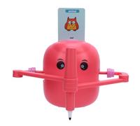 Aramox Pedagógica Smart Drawing Robot Interactiva Pintura de Aprendizaje para Niñas Mádenas de Más de 5 Años con Tarjetas de Palabras de Aprendizaje (Pink)