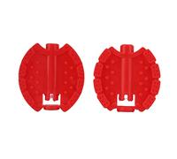 Aramox Pedales para Niños, 2 Pedales de Bicicleta para Niños, Juego de Planos de Plástico para Triciclos y Bicicletas, Agarre Antideslizante de Fácil Instalación para Ciclistas Jóvenes (Rojo)