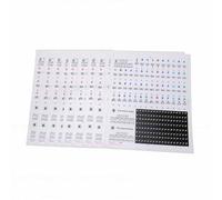 Aramox Pegatinas para Teclas de Piano, Pegatinas para Teclado de Piano ABS para Teclados de 37 49 54 61 88, Material de Decoloración, 10 Hojas, para Estudiantes Principiantes que Practican y