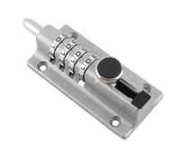 Aramox Perno de Bloqueo Combinado Aleación de Zinc Perno de Bloqueo de 4 Dígitos Pestillo Deslizante Recodificable 123 X 48 X 40 Mm para Puerta de Piscina, Cerca, Cobertizo, Granero de Granja,