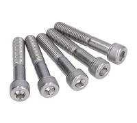 Aramox Pernos de Cabeza Cilíndrica, Pernos Hexagonales de Acero Inoxidable A2 70 M10 DIN 912, 10 Piezas con Paso de 1,5 Mm para Reparadores de Maquinaria Industrial Usuarios de Bricolaje (M10*65)