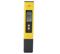 Aramox PH02S Tester de Calidad del Agua Portátil de PH Digital de Alta Definición para Lectura de Valor de PH en Tiempo Real, Adecuado para Pruebas en el Hogar, Color Amarillo, Modelo