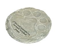 Aramox Piedra Conmemorativa para Mascotas Piedra Conmemorativa para Perros de Resina 21 X 21 Cm Lápida Resistente a la Intemperie para Recuerdo de Perros o Gatos en el Césped, Patio Trasero, Jardín,