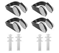 Aramox Pinzas para la Nariz de Gel Suave, Juego de Tapones para los Oídos para Nadar, Ideal para Deportes Acuáticos y Actividades de Buceo (Black)