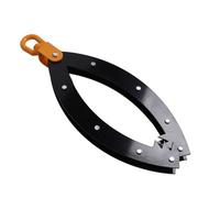 Aramox Pinzas para Levantar Troncos Garra de Acero para Troncos Apertura de Mandíbula de 22 Pulgadas Capacidad de 3000 Lb Agarre de Dientes con Recubrimiento en Polvo para Elevación de Patines de