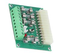 Aramox Placa Adaptadora de Corriente ATX, Módulo de Alimentación ATX de Escritorio de 24 Pines y 20 Pines con Control de Palanca o Secundario, Salida en Espera +5VSB, Placa Compacta para Electrónica