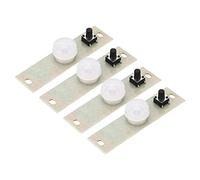 Aramox Placa de Circuito de Lámpara Solar de 4 Piezas, Módulo Controlador de Lámpara Solar PCB para Batería de Litio de 3,7 V, Detección de Movimiento por Infrarrojos, 3 Modos de Iluminación,