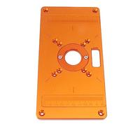 Aramox Placa de Inserción de Mesa de Enrutadores, Plantilla de Enrutador de Aleación de Aluminio con 15 Accesorios para Precisión de la Carpintería e Instalación Fácil