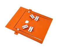 Aramox Placa de Máquina de Recorte de Mano, Base de Sierra Circular PU con Diseño Perforado para Carpintería y Entusiastas de Bricolaje