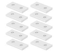 Aramox Placa de Unión de Aluminio, Herramienta de Refuerzo para Conexiones Verticales, Colocación de 2 Orificios, Ideal para Estructuras de Marco de Aluminio, Industria de la Construcción (2020)