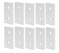 Aramox Placa de Unión de Aluminio, Herramienta de Refuerzo para Conexiones Verticales, Colocación de 2 Orificios, Ideal para Estructuras de Marco de Aluminio, Industria de la Construcción (3030)