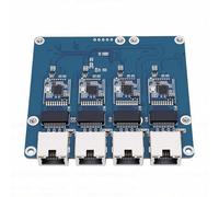 Aramox Placa PCIe a Gigabit Ethernet de 4 Puertos para Chipset RasPi 5 Plug and Play RTL8153 PCIe Gen2 X1 con Indicadores LED Duales para Proyectos de Enrutador NAS y Servidor de Red