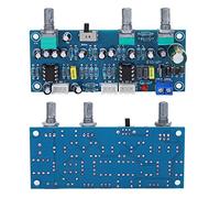 Aramox Placa Preamplificadora Placa Preamplificadora de Filtro de Paso bajo con de Circuito de Subwoofer NE5532 de 2.1 Canales Fase de Frecuencia de Graves de 12 a 30 V CA de 9 a 20 V para Usuarios