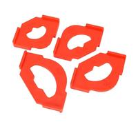 Aramox Plantilla de Ajuste de Esquina Ingeniería Precisa Posicionamiento Rápido para Carpintería 4 PCS R20 T20 R25 R30 T30 R40 T40 Rojo