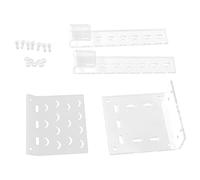 Aramox Plataforma de Paseos de Tortuga Acrílica, Terraza de Descanso Transparente, Escalera de Escalada con Gancho Ajustable para Peces (TA)