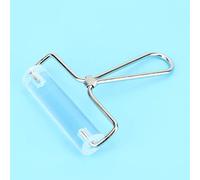 Aramox Polímero de Rodillo Acrílico Compacto Manija de Metal de Metal Rodillo de, Transparente 14 * 11.5 Cm con Uso Versátil, para Escultura, Estampado y Relieve