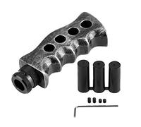 Aramox Pomo Cambio de Marchas, Perilla de cambio de marchas manual universal de 5 velocidades, Manija de la palanca de cambio de aleación de aluminio para automóvil(Gray)
