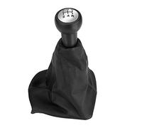 Aramox - Pomo de palanca de cambios (5 velocidades, tapa a prueba de polvo, piel de bota de fuelle, para 207/307/406)