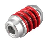 Aramox Pomo de Palanca de Cambios para Coche, Palanca de Cambios Manual con Resorte de Aluminio, 5 Velocidades, Universal, con Adaptadores de 8 Mm, 10 Mm, 12, Fácil de Instalar para Automóviles