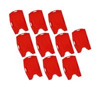 Aramox Porta Credencial de Identificación para Doble Tarjeta, Porta Credencial de Plástico PP con 2 Ranuras, Transporte Vertical Horizontal con Orificios para Cordón Reforzados, para Viajes (10PCS)