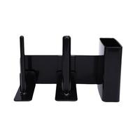 Aramox Portavasos para Máquina de Granizados, Soporte de Tapa y Vaso de Plástico Duradero para Máquina de Granizados FS299 FS300 FS301 (BLACK)