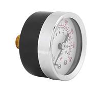 Aramox Presión de 0-160 PSI, Tamaño Mini de Rosca 1/8 NPT con Medición de PSI de Barra de Doble Escala, para Agua, Aceite, Aire, Sustancias No Corrosivas