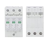 Aramox Protector contra Sobretensiones, Dispositivo de Protección contra Sobretensiones 3P 420 V, Montaje en Riel de Carcasa de PC, 20 KA máx. 10 KA Nominal, Diseño Enchufable Retardante de Llama para