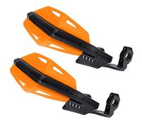 Aramox Protector de Mano para Motocicleta, Material ABS, Diseño Aerodinámico, Protector de Manillar de 22 Mm para Motocicletas y Bicicletas Eléctricas (Amarillo tostado)