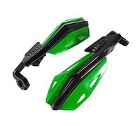 Aramox Protector de Mano para Motocicleta, Material ABS, Diseño Aerodinámico, Protector de Manillar de 22 Mm para Motocicletas y Bicicletas Eléctricas (GREEN)