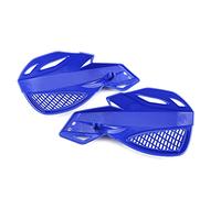 Aramox Protectores de Manos Universales para Bicicletas de Cross de 7/8 Pulgadas, Protectores de Manos con Barra de Cepillo de Material ABS, Fácil Instalación para Entusiastas de Motocicletas y (BLUE)