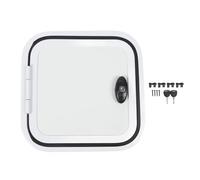 Aramox Puerta de Acceso para Vehículos Recreativos, 14 X 14 Pulgadas, Escotilla de Compartimento Resistente a la Intemperie, Marco de Aleación de Aluminio con Cerradura de Seguridad