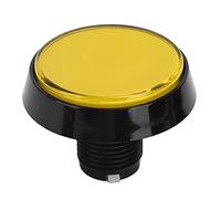Aramox Pulsador LED Perilla de Botón Plana Redonda Grande de 60 Mm con Soporte Giratorio de Luz LED para Máquinas Tragamonedas y Juegos de Grúa Material ABS Brillante de Alta Sensibilidad Fácil
