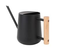 Aramox Regadera para Plantas de Interior Regadera Pequeña de Acero Inoxidable con de Madera Boquilla de 6,5 Pulgadas de Largo Vertido Preciso para Plantas de Interior Balcón Jardín Riego de Flores