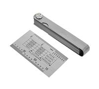 Aramox Regla de Calibre de Acción de Cuerda, Herramienta de Medición de Guitarra Grabada de Doble Cara con 32 Galgas de Espesores y 2 Protectores de Traste para Ajustes de