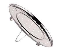Aramox Rejilla para Cocinar Al, Rejilla para Cocinar Al de Acero Inoxidable, Bandeja con Soporte para de 3 Patas, Diseño Elevado para un Calentamiento Uniforme y un Soporte Estable, para Bollos,