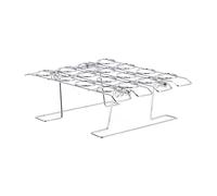 Aramox Rejilla para Hornear Plegable de 16 Orificios, Soporte de Exhibición de Cono de Helado de Acero Inoxidable SUS304 para Fiesta de Cumpleaños de Boda, Diseño de Ahorro de Espacio Apto para