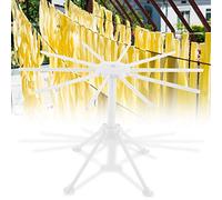 Aramox Rejilla para Secar Pasta Secadora De Fideos Espagueti Plegable, Soporte para Pasta Casera De PVC ABS PC 28 X 16,8 Cm con Base Antideslizante, Herramienta De Cocina para Hacer Casera (WHITE)
