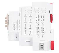 Aramox Relé de Tiempo AC230 50 60 Hz Relé Temporizador ABS, 4 Modos de Retardo 0,1 S a 99 H Configuración Digital 2NO 2NC Carril DIN para Gabinetes de Control Automatización Industrial Electricistas