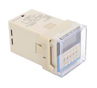 Aramox Relé de Tiempo Pantalla Digital de Plástico Relé de Tiempo ATS48A 1Z 0.01s a 99h99m Funciones de Pausa de Reinicio de Alta Precisión para Control de Automatización Industrial y Equipos de