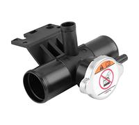 Aramox Relleno de Radiador de Refrigerante, Apto para Lancer Outlander Sport, 1350A015 Cuello de Relleno de Radiador de Refrigerante de Coche con Tapa, Negro