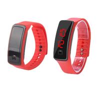 Aramox Reloj Deportivo LED, Reloj de Pulsera Digital con Correa de Silicona para Niños, Pantalla en Tiempo Real, Ajuste Cómodo, Función de Ahorro Automático de Energía para Niños y Niñas (Rojo)