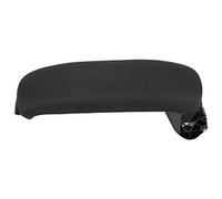 Aramox Reposabrazos central 8P, almacenamiento de almohadilla de tapa de consola central de cuero sintético negro para automóvil para 8P/2003-2013 8P0864245P (tela)